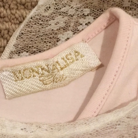 MONNALISA FRENCH LACE DRESS . Gorgeous in pristine condition . - Picture 4 of 7